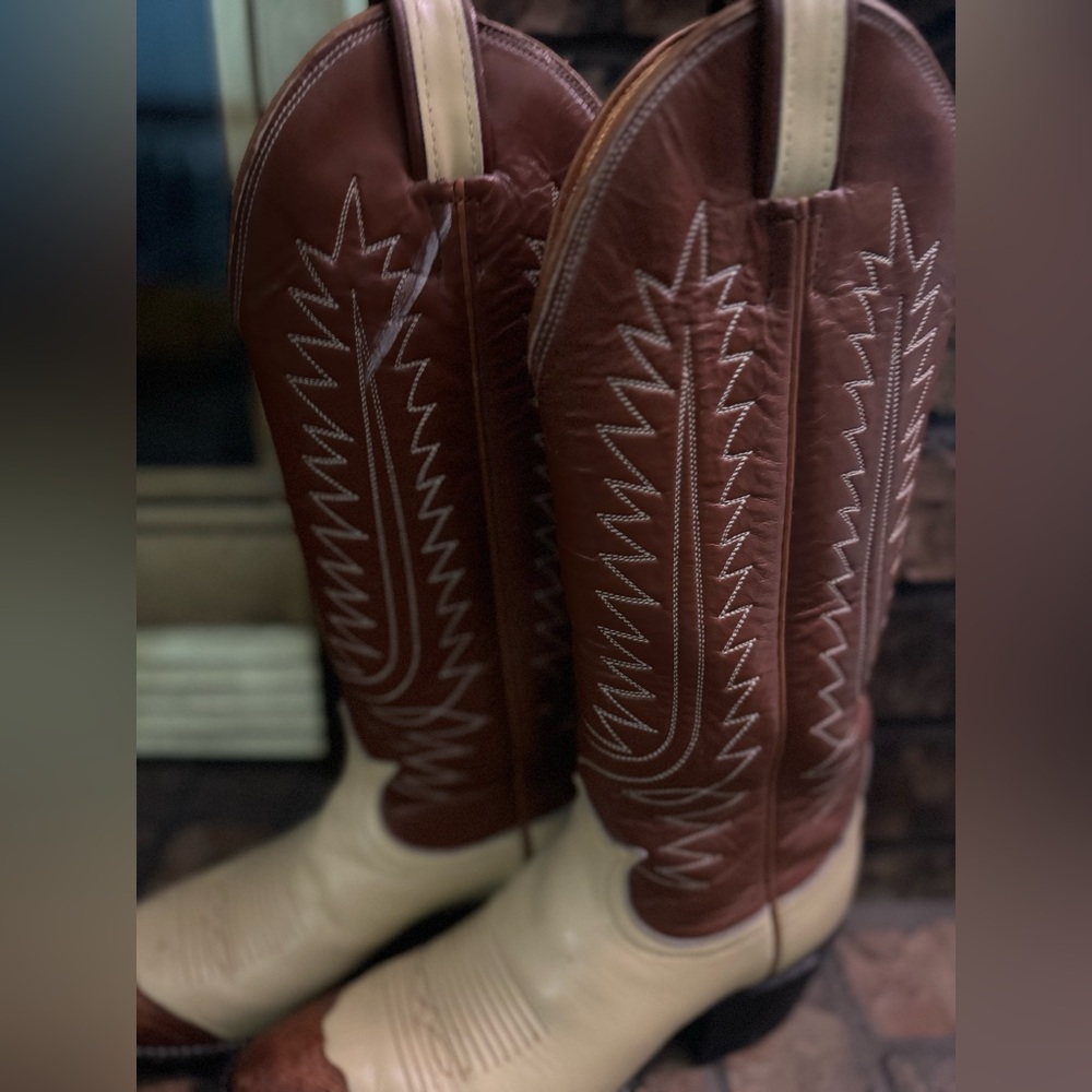 Vintage Tony Lama Wing tip boots - Picture 6 of 14